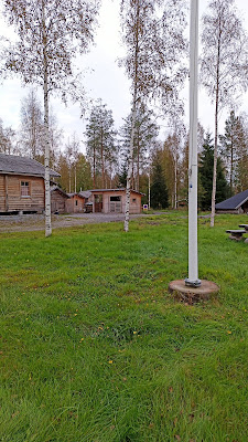 Log drivers' cabin and heritage area